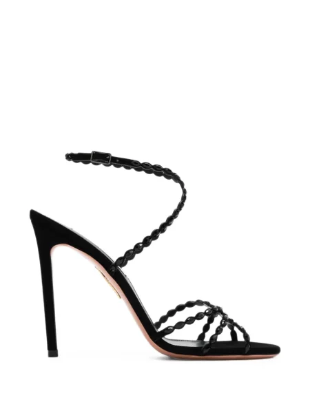 Sandale Aquazzura din piele de căprioară negru