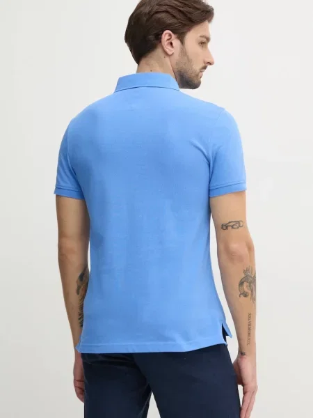 Polo tričko Tommy Hilfiger fialová
