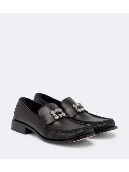 Pantofi loafer Roger Vivier din piele negru
