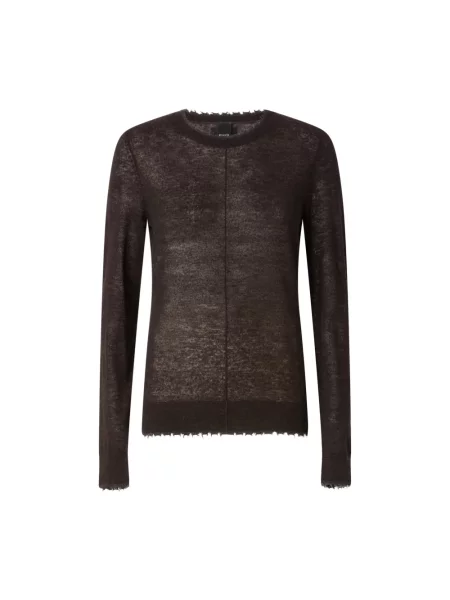 Sweter Pinko wełniany brązowy