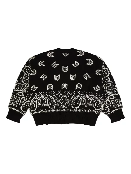 Raštuotas megztinis Rhude juoda