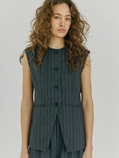 NORR Blézer Novia szürke fehér