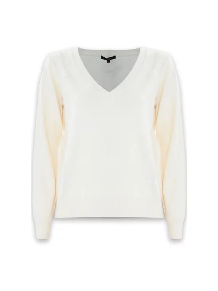 Sweter Kocca wełniany biały