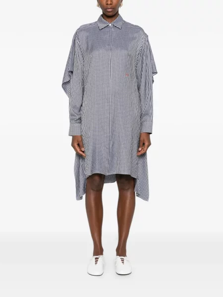 Rochie tip cămașă Loewe drapată albastru