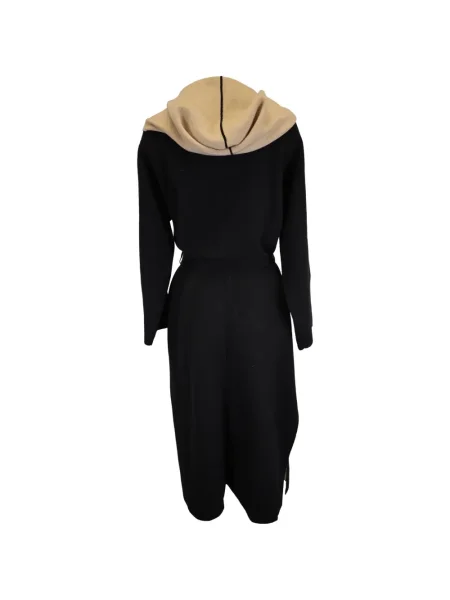 Palton Max Mara cu glugă negru