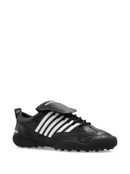 Sneakerși Dsquared2 din piele cu dungi negru