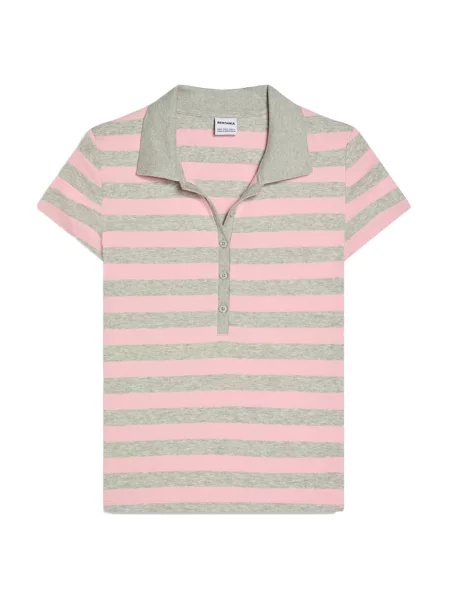 Bershka Majica / roza siva