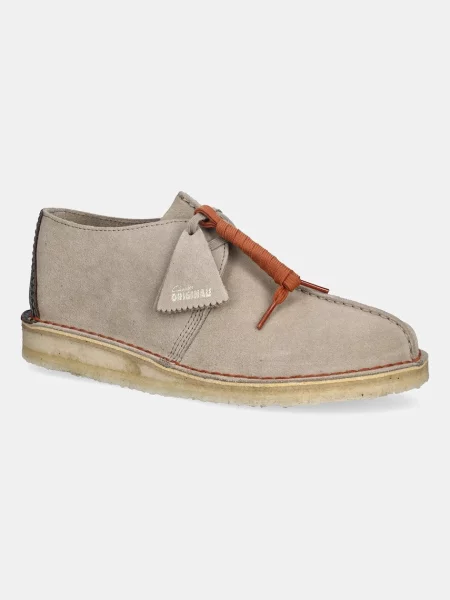 Clarks Originals pantofi de piele întoarsă Desert Trek bej