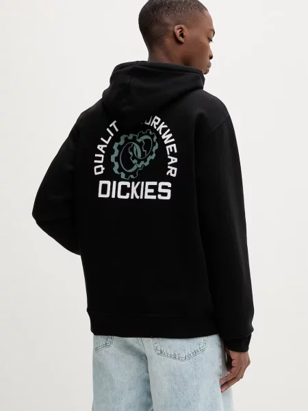 Dickies dukserica s kapuljačom muška s pamukom crna