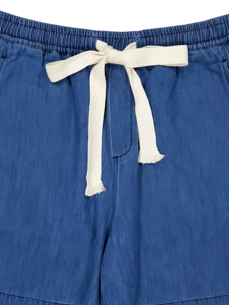 Stahovací šňůrka džínové šortky Commas modré