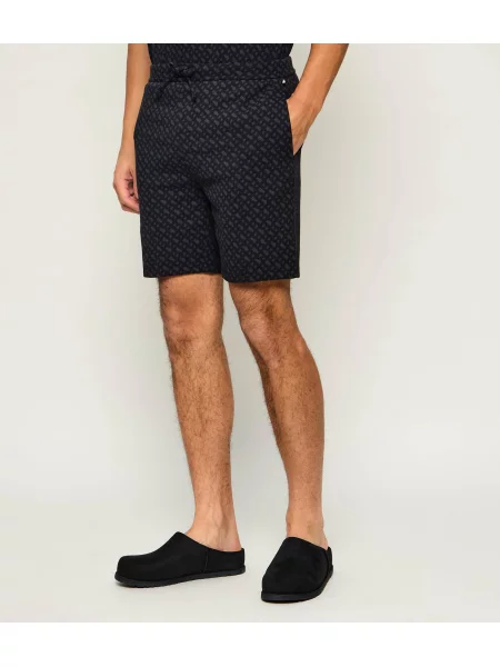 BOSS BLACK Pantaloni scurți de pijama Aop negru