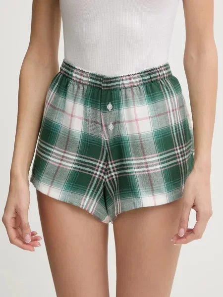 Pyžamové šortky Hollister Co. zelené