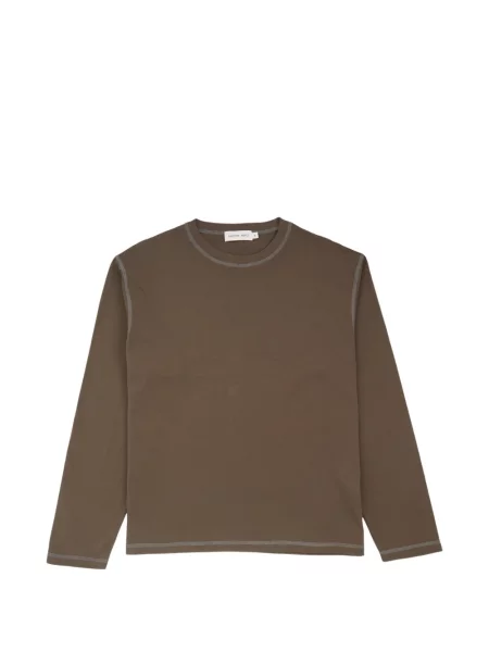 Lung tricou Another Aspect maro