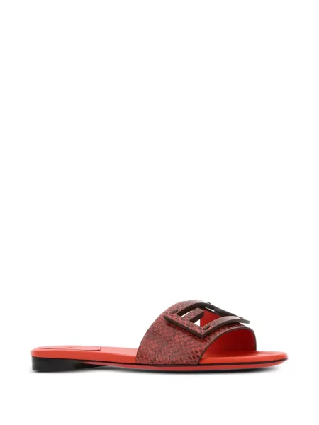 Sandale Fendi din piele roșu