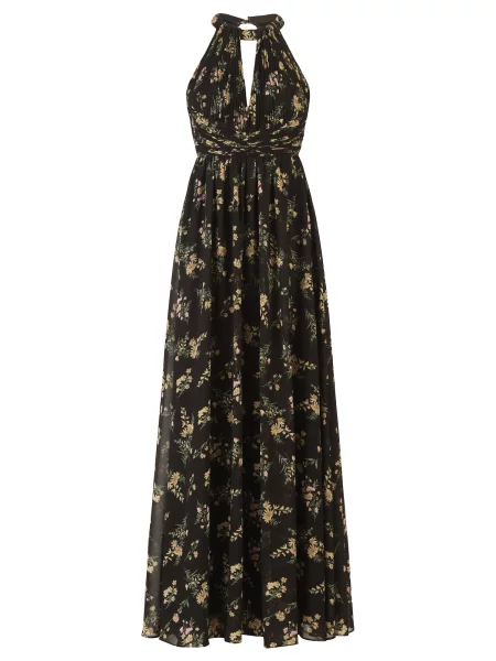 Kraimod Rochie de seară maro / verde / roz negru