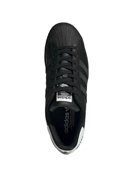 Šněrovací krajkové tenisky Adidas Superstar černé