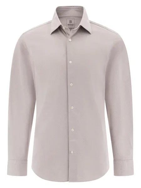 Boggi Milano Košile šedobéžová / offwhite