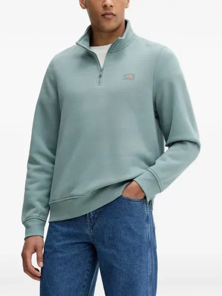 Hanorac cu fermoar Dickies cu autograf albastru