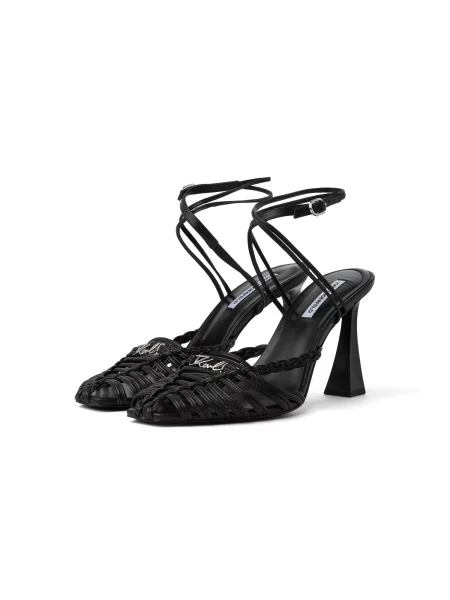 Karl Lagerfeld Lodičky DEBUTANTE ANKLE LOOP černá