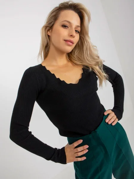 Pulover Fashionhunters negru