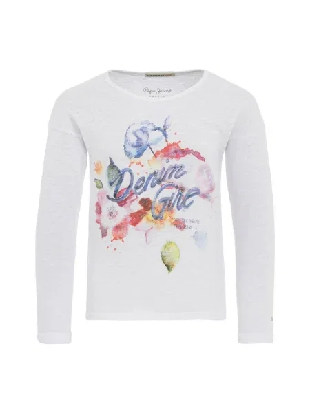 Tricou copii Pepe Jeans alb