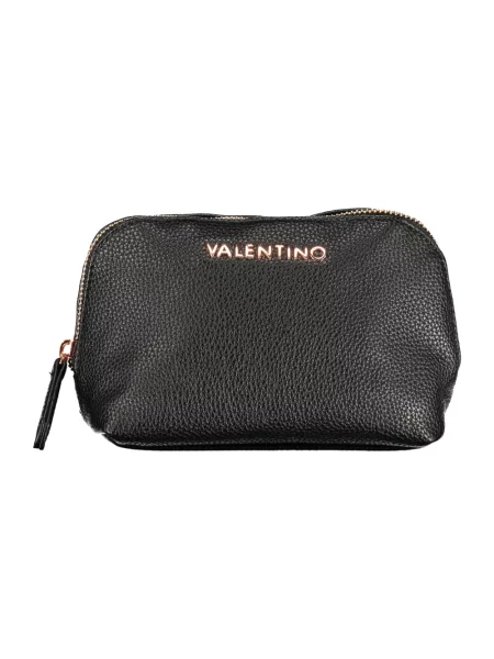 Lniana kosmetyczka Valentino By Mario Valentino czarna