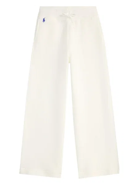 Polo Ralph Lauren Pantaloni trening Wide Leg alb