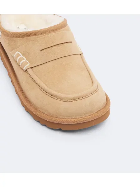Klapki mules Jw Anderson zamszowe brązowe