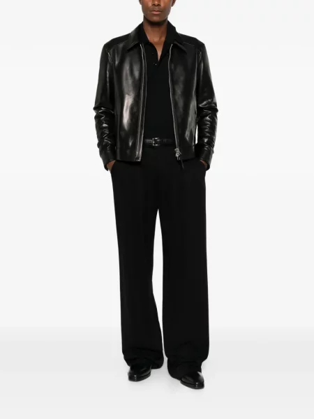 Geanta de piele Tom Ford negru