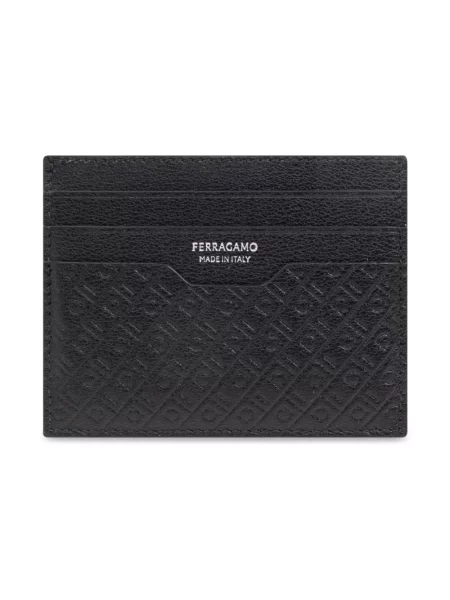 Portfel Salvatore Ferragamo skórzany czarny