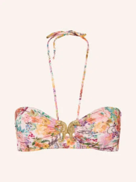Watercult Góra Bikini Bandeau Pretty Boho rosa zielony