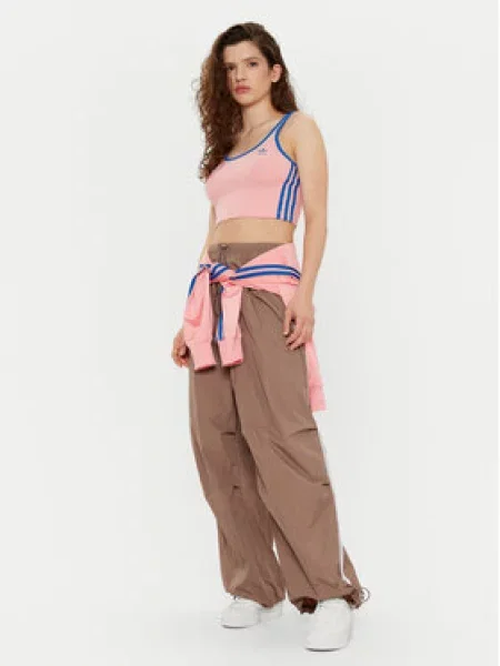 Pruhovaný top Adidas modrý