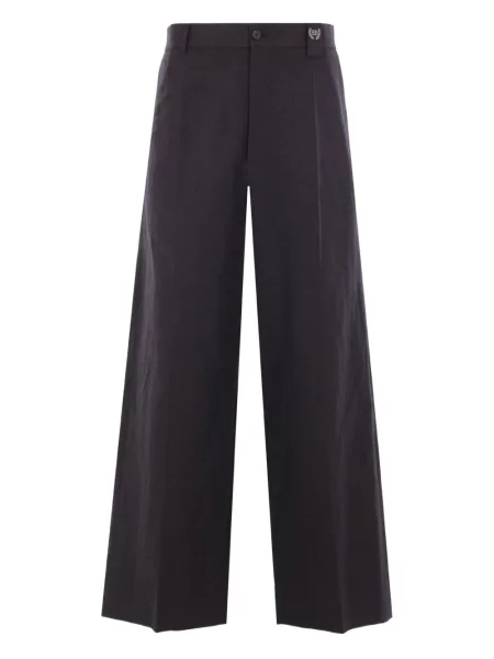 Pantaloni Balenciaga cu broderie negru