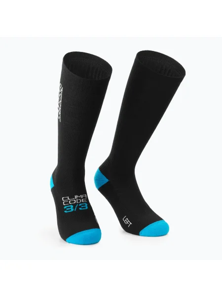 ASSOS Ultra Winter Fugu kerékpáros zokni. Méret: EU fekete
