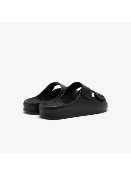Шлепанцы Lacoste с ремешками черные
