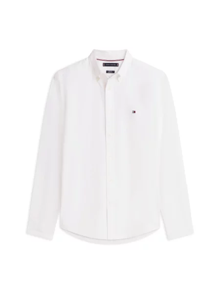 TOMMY HILFIGER Společenská košile Flex' bílá
