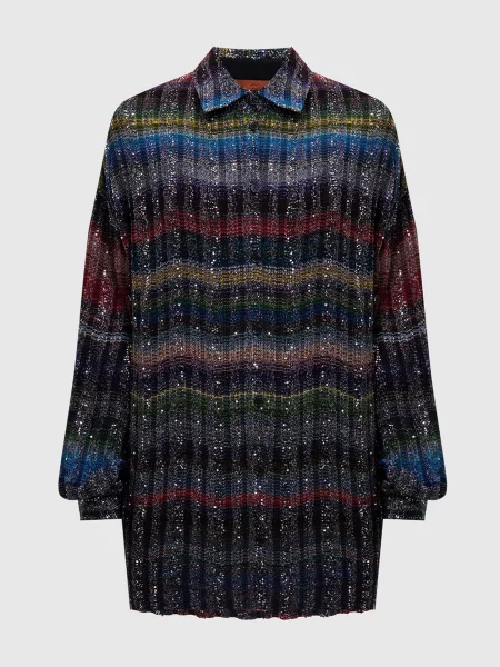 Блуза з паєтками у візерунок Missoni