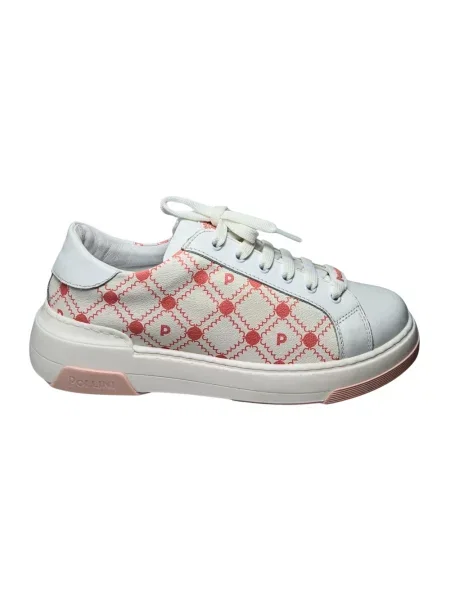 Sneakersy Pollini skórzane białe