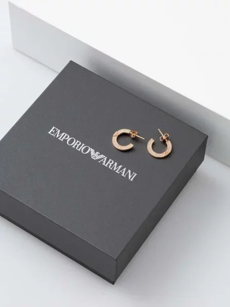 Náušnice Emporio Armani růžové