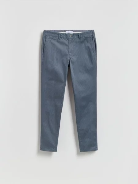 Reserved Pantaloni chino slim fit metalizat albastru