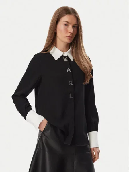 KARL LAGERFELD Cămașă negru