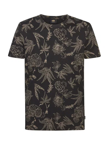 Petrol Industries Tricou bej negru