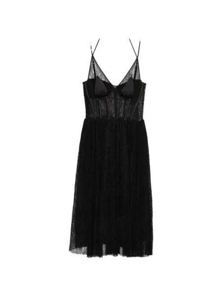 Rochie midi Elisabetta Franchi din dantelă negru