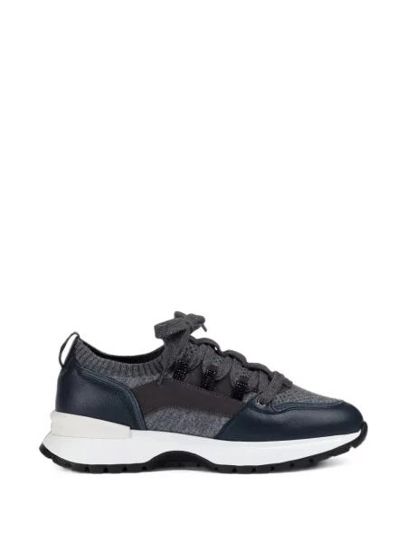 Sneakerși Doucal's cu șireturi din dantelă albastru