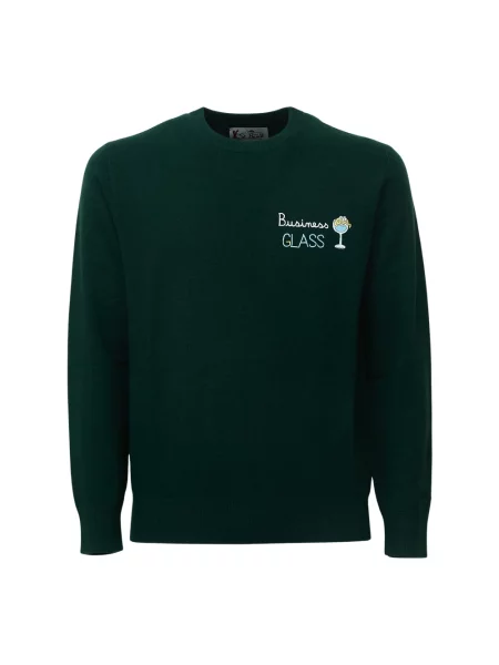 Sweter Mc2 Saint Barth wełniany zielony