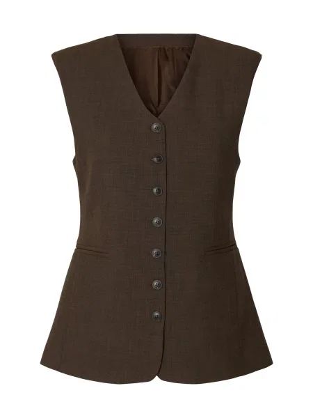 SELECTED Vestă de costum SLWFITTED' maro