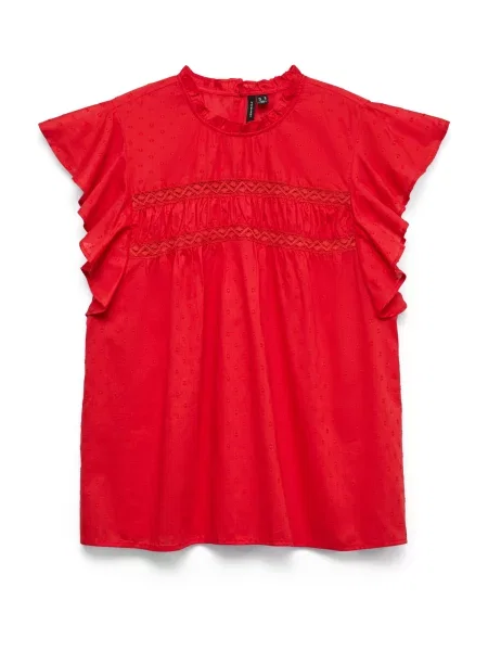 VERO MODA Bluză VMTRINE sângeriu