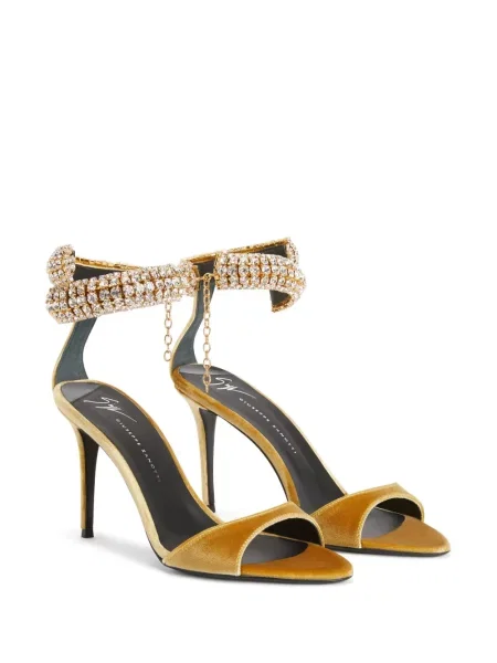 Βελούδινα σανδάλια Giuseppe Zanotti χρυσό