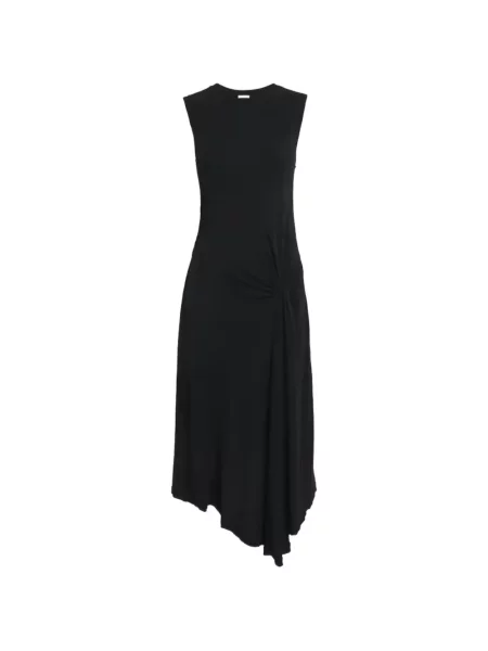 Rochie midi Joseph fără mâneci până la genunchi de costum negru