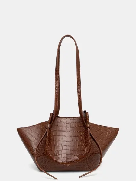 Geantă shopper Yuzefi din piele maro